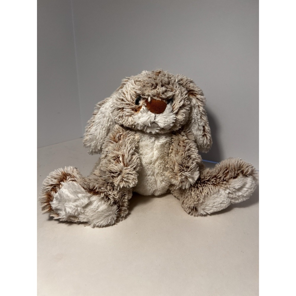 Melissa & Doug Burrow Bunny Plush Stuffed Animal Floppy Ears Brown Large Feet